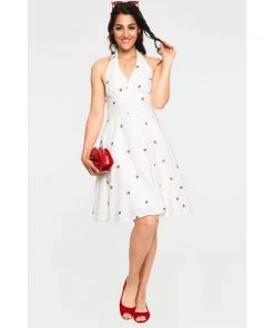 Voodoo Vixen Winnie Halter Dress With Cherries