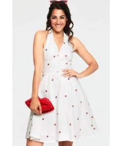 Voodoo Vixen Winnie Halter Dress With Cherries