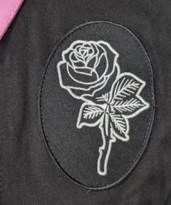 Glitz Glam And Rebellion GGR Logo Bowling Shirt In Pink And Black Women's Apparel