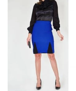 Women's Apparel Voodoo Vixen Annaliese Blue Wiggle Skirt