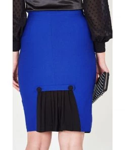 Women's Apparel Voodoo Vixen Annaliese Blue Wiggle Skirt