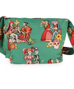 Accessories Hemet Teal Catrinas Messenger Bag