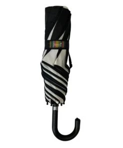 Soake Folding Umbrella In Black And White Swirl Women's Apparel