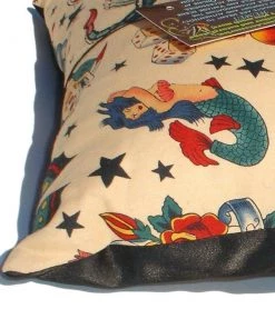 Hemet Pillow Cover In Tattoo Art Print For Your Home