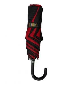 Soake Folding Umbrella In Red And Black Swirl
