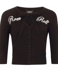 Women's Apparel Collectif Charlene Rock And Roll Cardigan In Black 11 Women's Apparel Collectif Charlene Rock And Roll Cardigan In Black