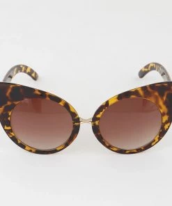 Glitz Glam And Rebellion Women's Apparel Classic Cat-Eye Retro Sunglasses