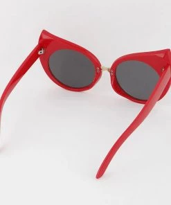 Glitz Glam And Rebellion Women's Apparel Classic Cat-Eye Retro Sunglasses