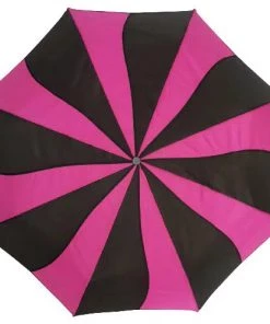Women's Apparel Soake Folding Umbrella In Blue And Pink Swirl