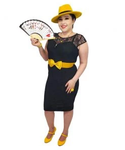 ChicStar Women's Apparel Lace Wiggle Dress In Black