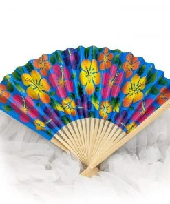 Glitz Glam And Rebellion Hibiscus 🌺 Floral Fan
