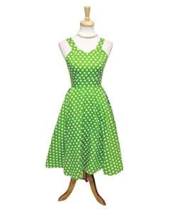 Glitz Glam And Rebellion Women's Apparel GGR Summer Polkadot Dress In Green 10 Glitz Glam And Rebellion Women's Apparel GGR Summer Polkadot Dress In Green