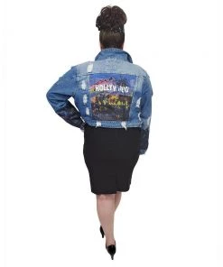 Glitz Glam And Rebellion Hollywood Cropped Jean Jacket
