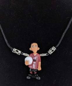 Aye Que Chula Homies-Mijos Soccer Boy Necklace "Aye, Que Chula" Original Jewelry & Art