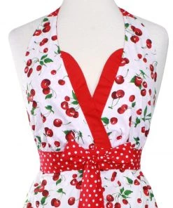 Women's Apparel Hemet Cherry Pie Retro Apron