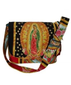 Hemet Guadalupe Messenger Bag In Black