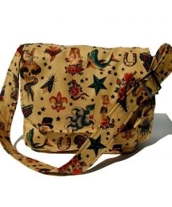 Accessories Hemet Tattoo Messenger Bag In Tan