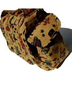 Accessories Hemet Tattoo Messenger Bag In Tan