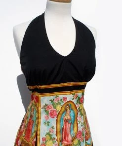 Hemet Halter Dress In Guadalupe Art Print