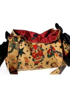 Accessories Hemet Ribbon Purse In Tattoo Print