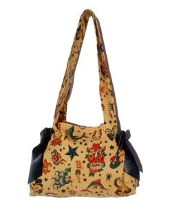 Accessories Hemet Ribbon Purse In Tattoo Print