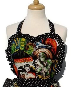 Women's Apparel Hemet Ruffled Monster Mash Apron