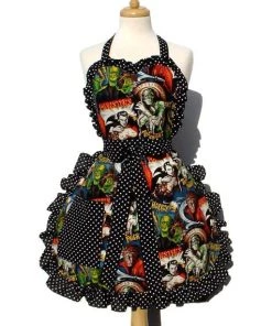 Women's Apparel Hemet Ruffled Monster Mash Apron