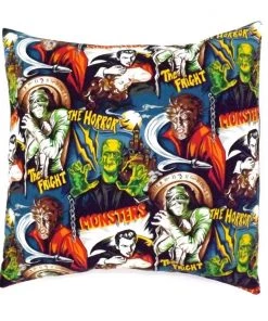 Hemet Pillow Cover In Monster Mash Print