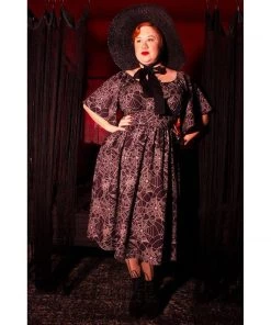 The Oblong Box Shop TOBS Victoria Dress In Tangled Web Women's Apparel