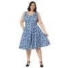 Timeless London Mina Dress In Blue Floral Women's Apparel