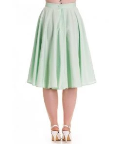 Hell Bunny Paula 50's Skirt In Mint Green Women's Apparel
