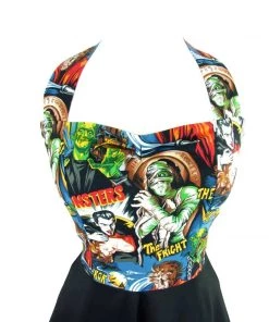 Hemet Classic Horror Monsters Full Circle Dress 10 Hemet Classic Horror Monsters Full Circle Dress