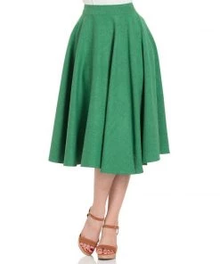 Voodoo Vixen Sandy Full Circle Skirt In Green Women's Apparel