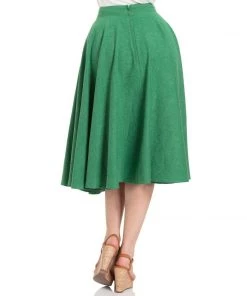 Voodoo Vixen Sandy Full Circle Skirt In Green Women's Apparel