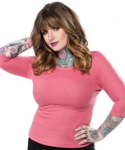 Women's Apparel Sourpuss Audrey Sweater In Rose
