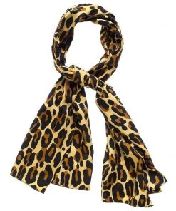 Sourpuss Leopard Bad Girl Satin Scarf Women's Apparel