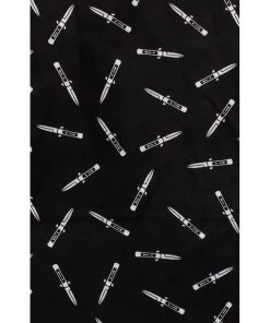 Women's Apparel Sourpuss Switchblade Bad Girl Satin Scarf