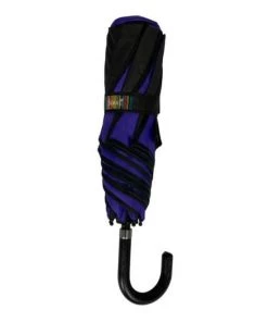 Soake Folding Umbrella In Purple And Black Swirl