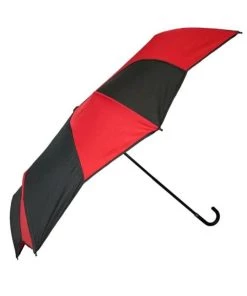 Soake Folding Umbrella In Red And Black Swirl