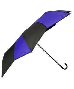 Soake Folding Umbrella In Purple And Black Swirl