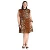 Hell Bunny Tora Mini Dress In Tiger Print