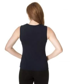 Banned Head Over Heels Top In Midnight Blue